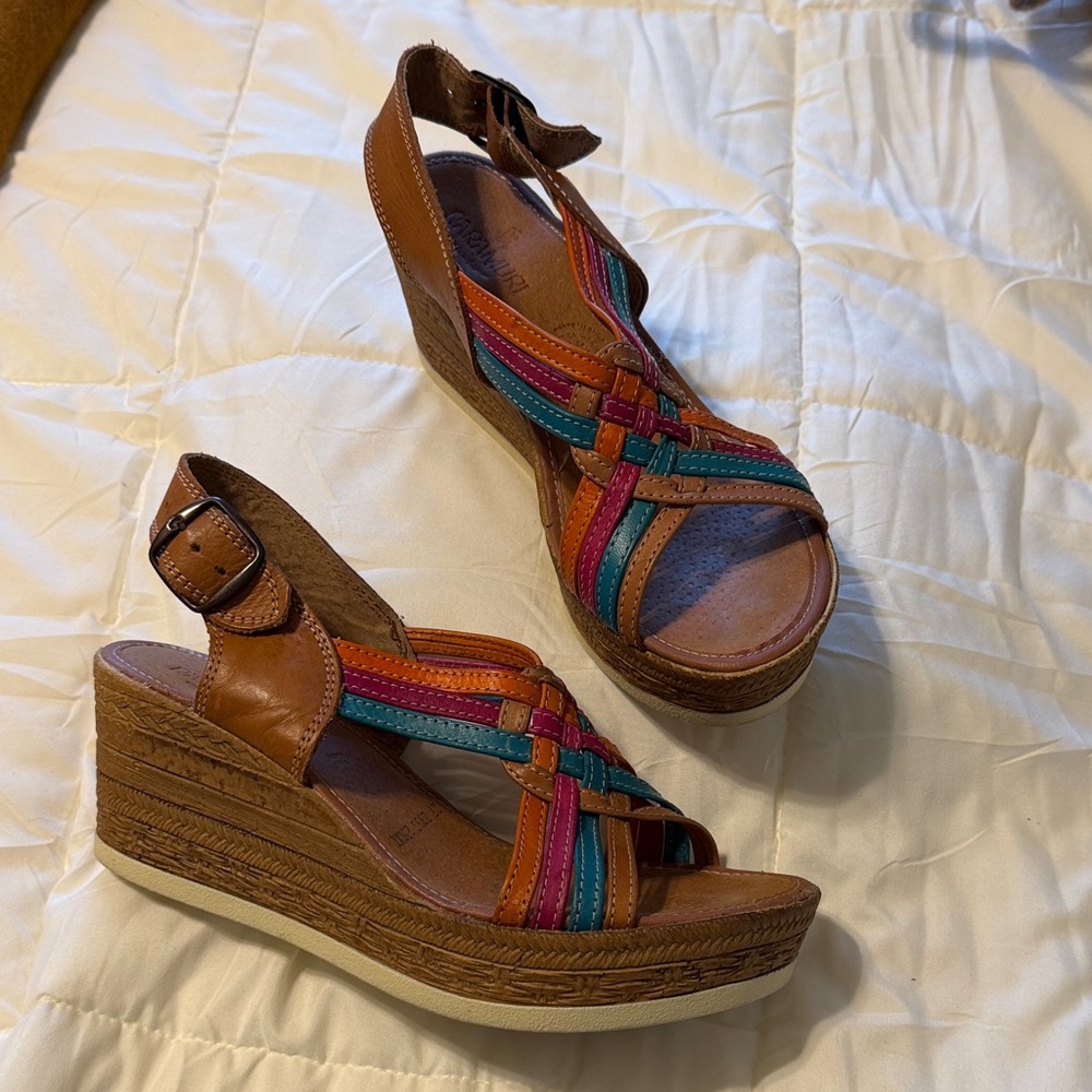 Colorful Wedge Sandals